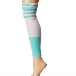 Nike leg warmers- mint green & white